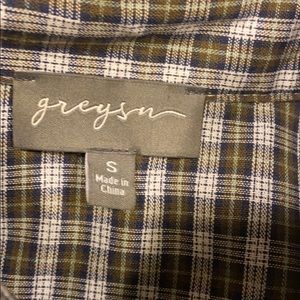 Cute poof sleeve cowboy top